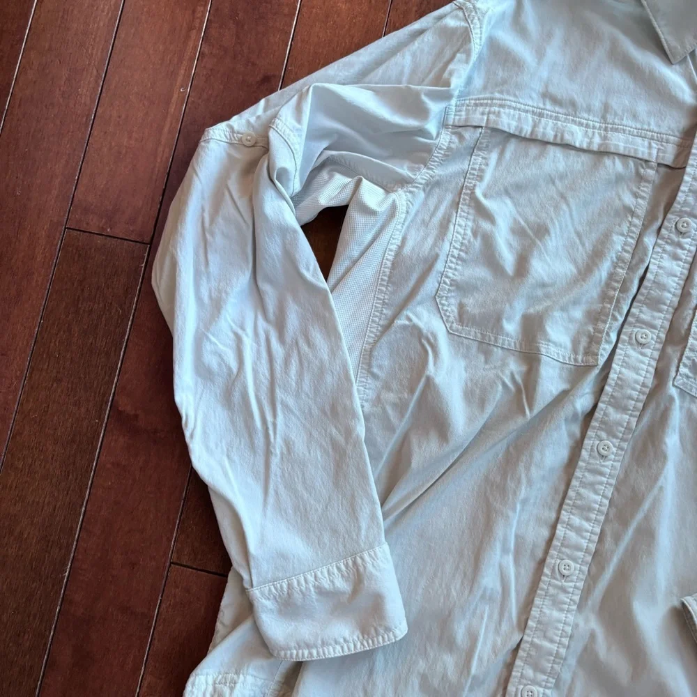 REI Co-op Men's White Outdoor Hiking Button-Down Shirt - Picture 3 of 10